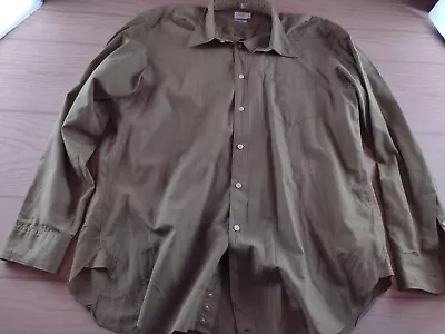 J Crew Men's Brown Long Sleeve Button Front Shirt - Size L • $16.65