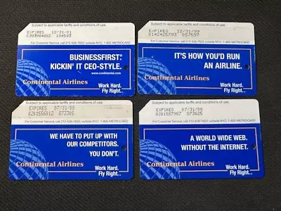 NYC Transit MTA MetroCard 4 Different - Continental Airlines - Expired • $5
