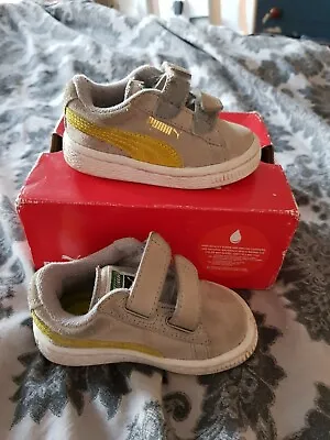 Puma Suede Infant 3 In Box Nearly New Condition • £18