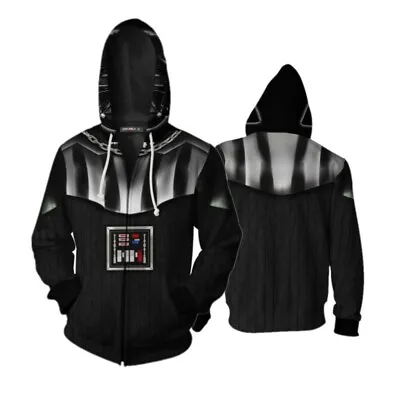 $24.26 • Buy Star Wars Darth Vader Cosplay Costume Zip Hoodie Jacket