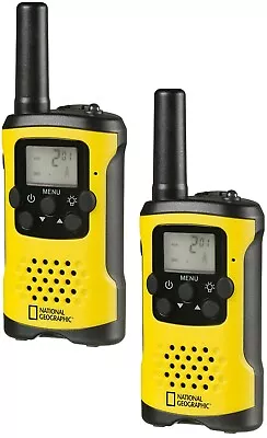 National Geographic FM Walkie Talkie - 6 Km Range 2 Piece Set (UK Stock) 9111450 • £19.99