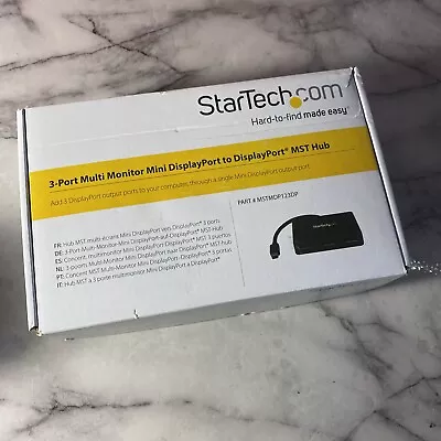 StarTech.com 3-Port Multi Monitor Mini DisplayPort To DisplayPort MST Hub • $33