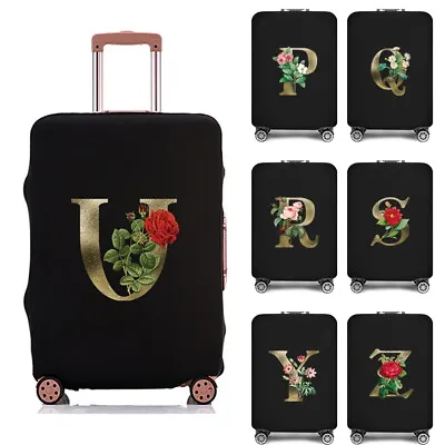 Initials Travel Trolley Case Cover Protector Suitcase Cover Luggage Storage Case • £7.94
