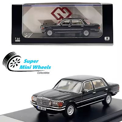 MaxWell 1:64 Mercedes-Benz 450SEL 6.9 W116 1976 Black Diecast Model • $26.99