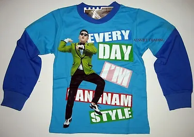 BNWT Gangnam Style T-Shirt LS Top Tshirt 100% Cotton Gang Nam Boys Kids • $8.47