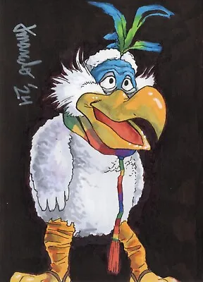 ORIGINAL The Muppets The Dodo 1/1 ACEO Sketch Card Cartoon Fan Art • $20