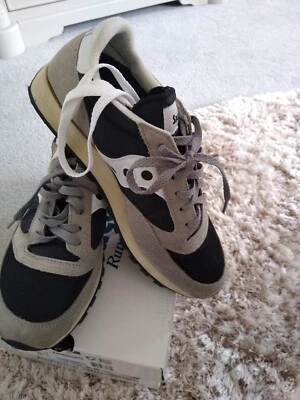 £24.99 • Buy Saucony Jazz Original Vintage Trainers Grey & Black (8) With Box Excellent Cond.