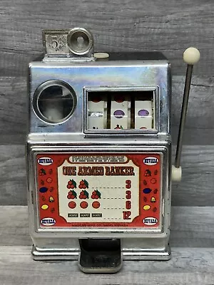 Vintage Toy 5 Cent Slot Machine  ONE ARMED BANKER  MEDLEY MFG. For Parts  (K3) • $19.95