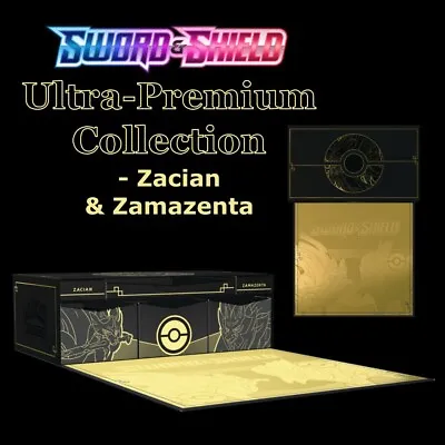 $247.82 • Buy Pokemon Sword And Shield Zacian & Zamazenta Ultra Premium Collection Box SEALED