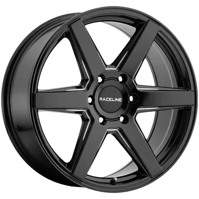 $266.99 • Buy Raceline 156B Surge 20x8.5 6x5.5  +15mm Black/Machined Wheel Rim 20  Inch