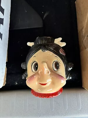 Unique Vintage Ceramic Lady Character Head • $24