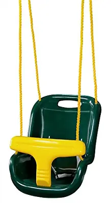 $43.21 • Buy Gorilla Playsets 04-0032-G High Back Plastic Infant Swing With Yellow T Bar &