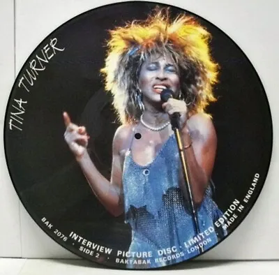 TINA TURNER ~ Interview ~ 1985 UK Limited Edition 12  Vinyl Picture Disc • £19.99