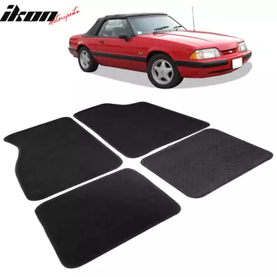 Fits 79-93 Ford Mustang 2Dr OE Factory Fitment Car Floor Mats Front & Rear Nylon • $41.99