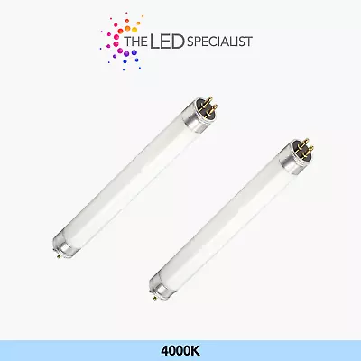 2x 6W T4 220mm Fluorescent Tube Strip Light Bulb 4000K Cool White • £8.99