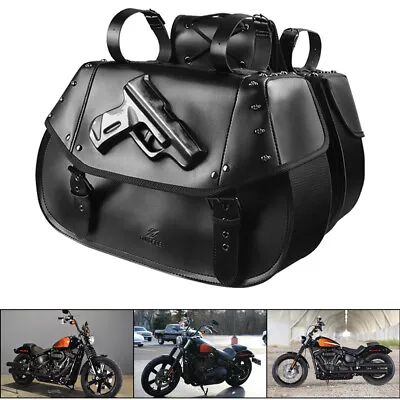 Saddle Bag Tool Side Bag Storage Luggage Fit For Harley Softail VROD • $75.21