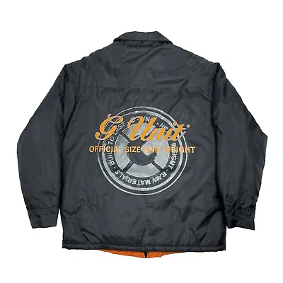 Vintage G Unit Official Puffer Jacket Full Zip Winter Coat Mens Size M Medium • $99.95