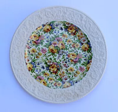 Vintage Royal Winton Grimwades Floral Chintz Bedale 9  Round China Plate England • $15.95