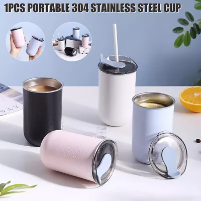 $16.75 • Buy Portable Travel Coffee Mug Stainless Steel Thermo Tumbler Cup Vacuum Flask W/Lid