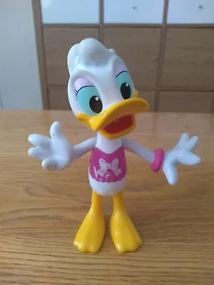 Disney Mattel Daisy Duck Ponytail 5.5  Figure With Moveable Arms (2011) • £3.99