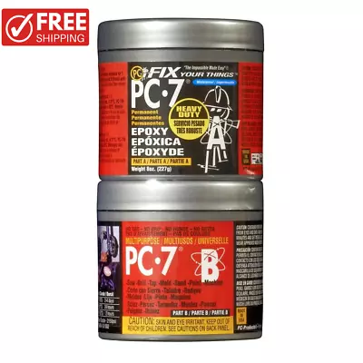 Heavy Duty Multipurpose Paste PC-7 Two-Part Adhesive Paste Epoxy 1/2 Lb Supplies • $14.75