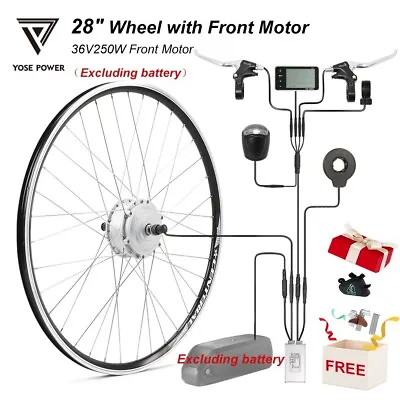 28 (700C )36V 250W Wheel Front Hub Motor Electric Bicycle Ebike Conversion Kit • £212.90