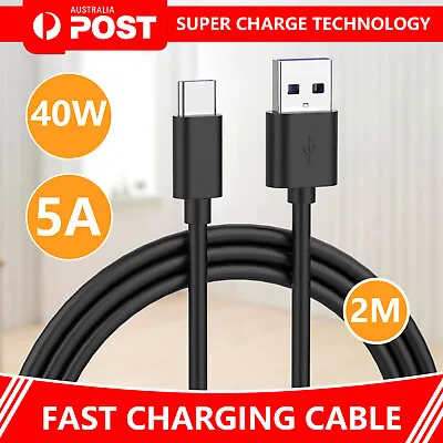 $3.99 • Buy USB To C-Type Charger Cable 5A Fast Charging Lead Data Cable For Samsung Huawei