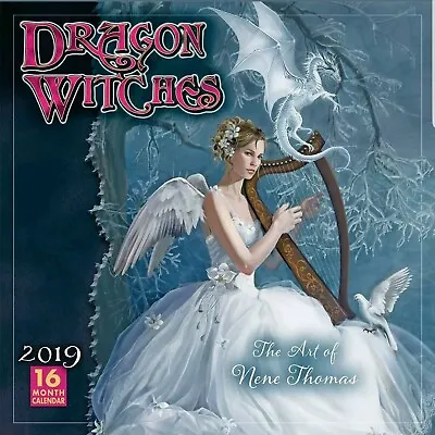 DRAGON WITCHES - 2019 WALL CALENDAR - BRAND NEW - FANTASY ART 16 Month • $8.46
