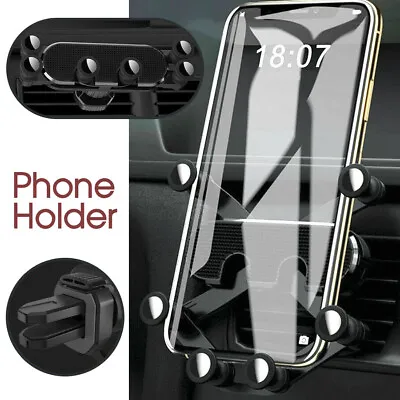 Car Gravity Phone Holder Air Vent Mount 360° Stand Cradle GPS For Mobile Phone • $10.99