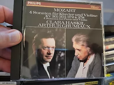 Sonatas For Violin & Piano By Mozart / Haskil / Grumiaux (CD 1990) • $10