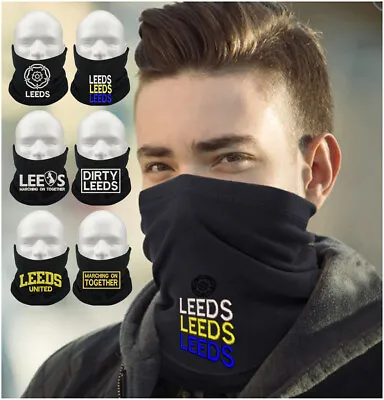 Leeds Embroidered Football Snood Neck Warmer Christmas Gift Bandana • £6.96