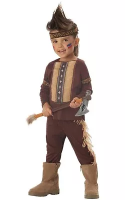 Little Indian Cherokee Warrior Wild West Toddler Boys Fancy Dress Costume • $41.99