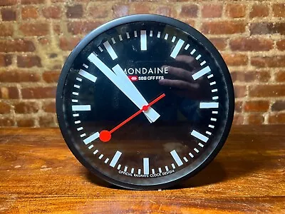 Mondaine Wall Clock SBB CFF FFS | Official Railroad | Works Great See Pics (2) • $158.69