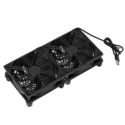 £25.79 • Buy Dual 12cm 5V USB Fan External Cooler Stand 2000RPM PC Router Modem Air Cooling