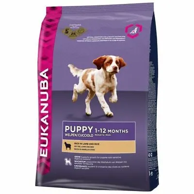 £20.83 • Buy Eukanuba Dog Puppy Junior Rich Lamb Rice Complete Balanced Dry Food Puppy 2.5kg