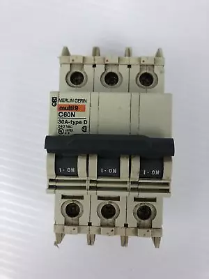 Merlin Gerin C60N Circuit Breaker Multi 9 Type D 30A 3P • $28