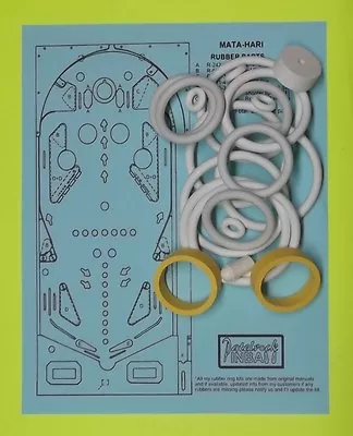 1978 Bally Mata-Hari Pinball Machine Rubber Ring Kit • $27.99