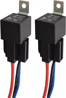 Gebildet JD1912 Car Relay Harness 12V 40A 4 Pin SPST Harness Sockets With Wires • $11.11