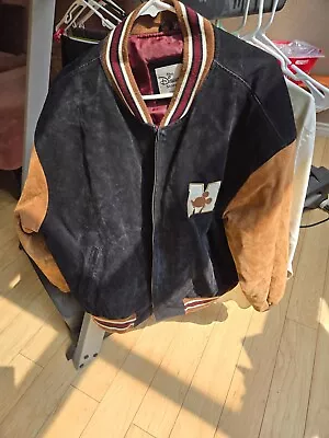 Mens Disney StoreSuede/LeatherMickey 1928 OriginalBlackBrownRare Jacket. • $60