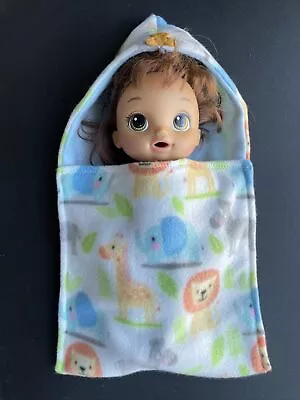 Doll Clothes 12” 13” 14” Baby Alive Baby Hooded Sleeping Bag Sleep Sack • $7.25