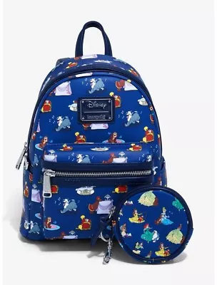 Loungefly Disney Princess Dogs Allover Print Mini Backpack & Coin Purse Set • $69.99