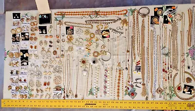 SIGNED SARAH COVENTRY Jewelry Lot OVER 150 Pieces Gold Silver Rhinestone Beauty! • $549.95