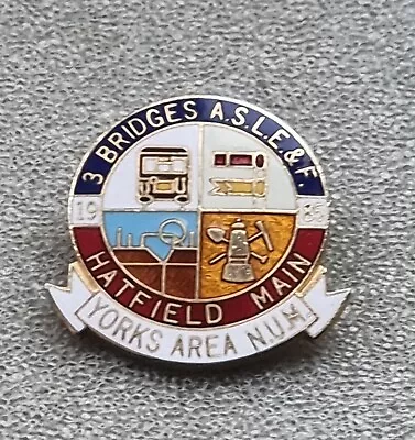   Colliery Mining Miners Strike 1984 ASLEF /NUM  Badge • £25