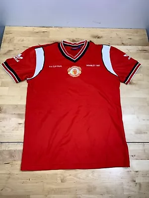 Adidas Originals Manchester United Wembley 1985 Fa Cup Final Jersey Men Xs #8539 • $4.88