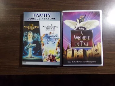 Neverending Story/ Neverending Story Ii/ A Wrinkle In Time  Dvd Lot Of 3 • $5.95