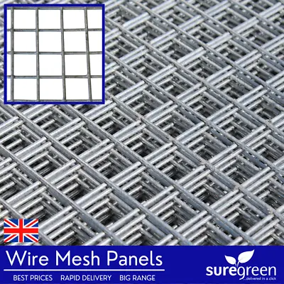 £59.99 • Buy Galvanised Welded Wire Mesh Panels Chicken Run Rabbit Hutch Pet Coop Fence