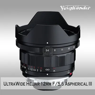 Voigtlander ULTRA WIDE-HELIAR 12mm F5.6 Aspherical III To M Mount Camera • $1199