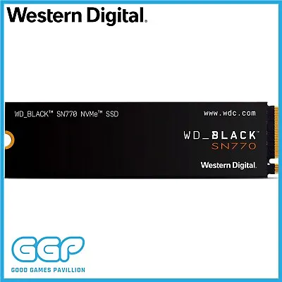 $75 • Buy WD Black Gaming SN770 250GB 500GB 1TB 2TB NVMe SSD PCIe M.2 Solid State Drive