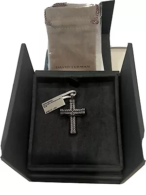 $99.99 • Buy David Yurman Sterling Silver Chevron Cross Pendant