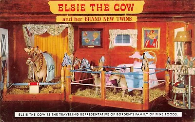 # B2896    Borden  Co.   Postcard     Elsie The Cow   • $5.99